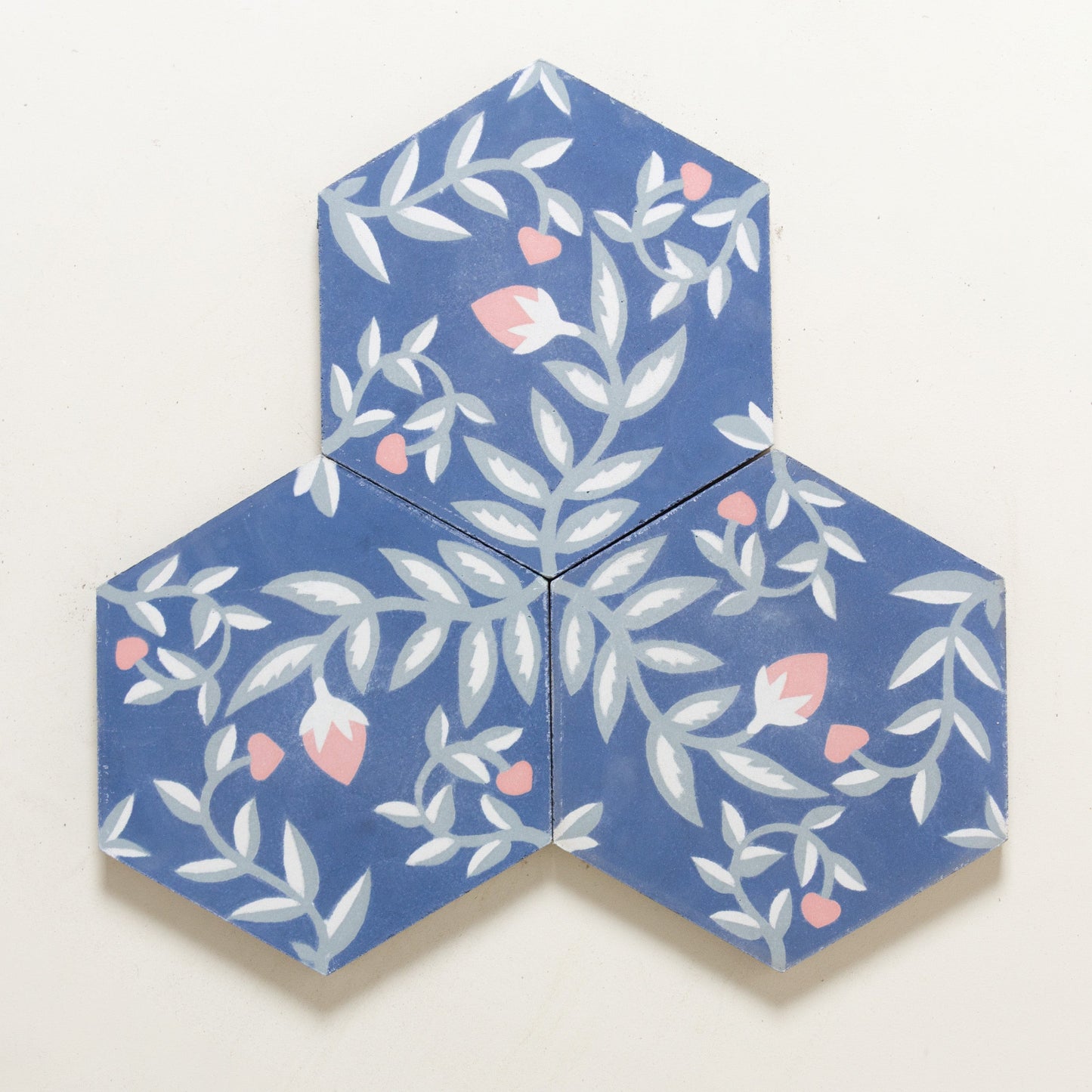 Fresa Blue Hexagonal Cement Tile