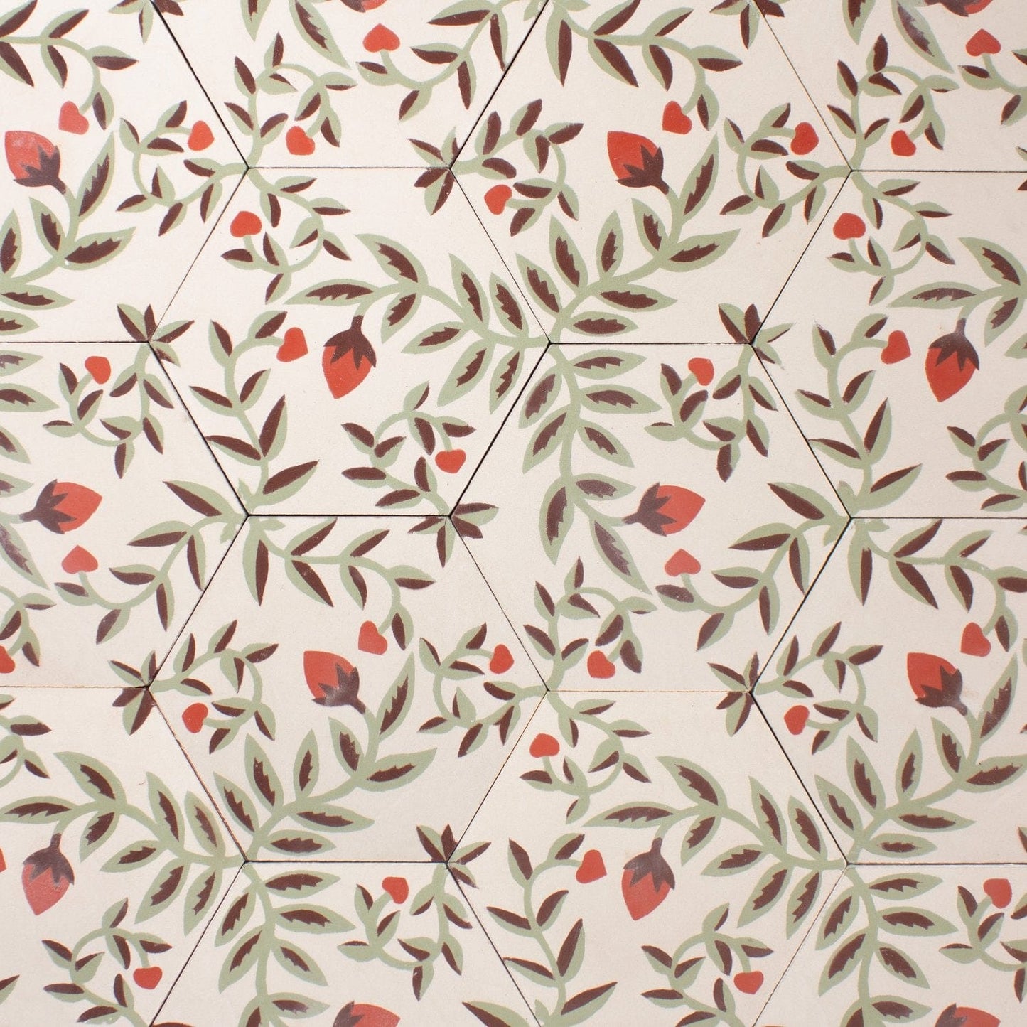 Fresa White Hexagonal Cement Tile