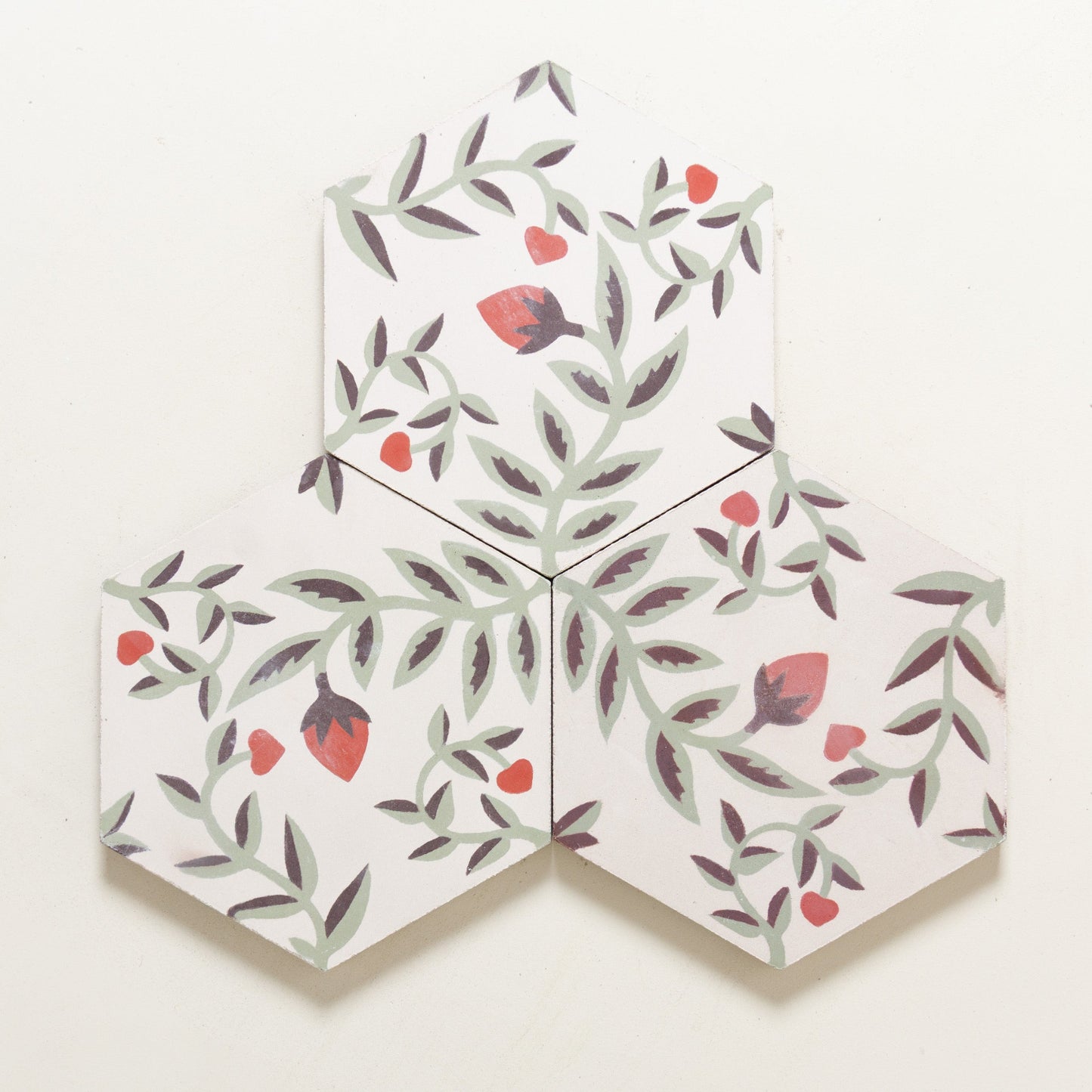 Fresa White Hexagonal Cement Tile