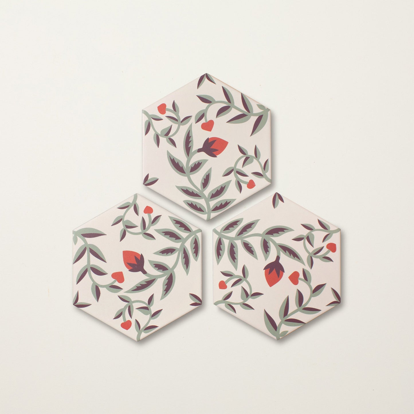 Fresa White Hexagonal Porcelain Tile