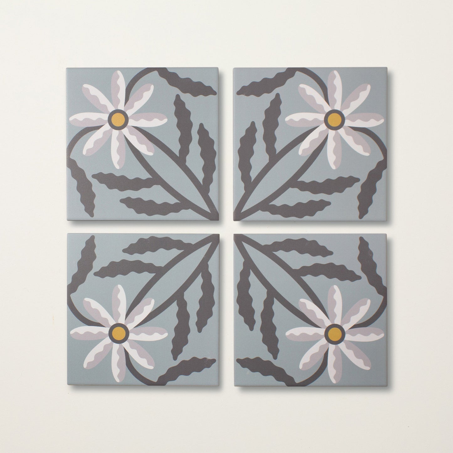 Montauk Daisy Scattering Sky Porcelain Tile