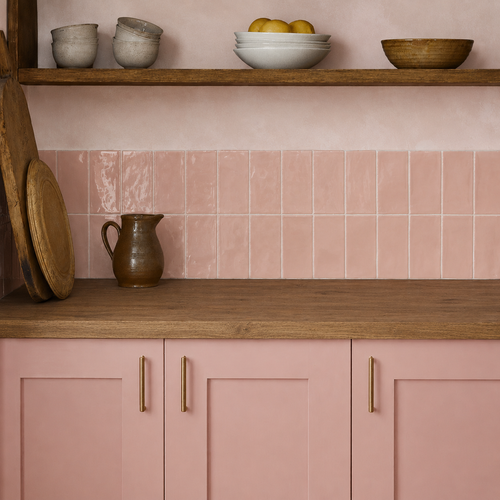 Blush Glazed Metro Tile - End of Line