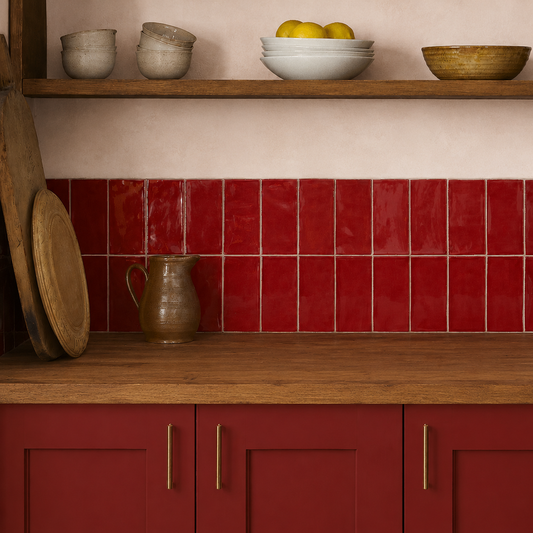 Medium Rare Glazed Metro Tile