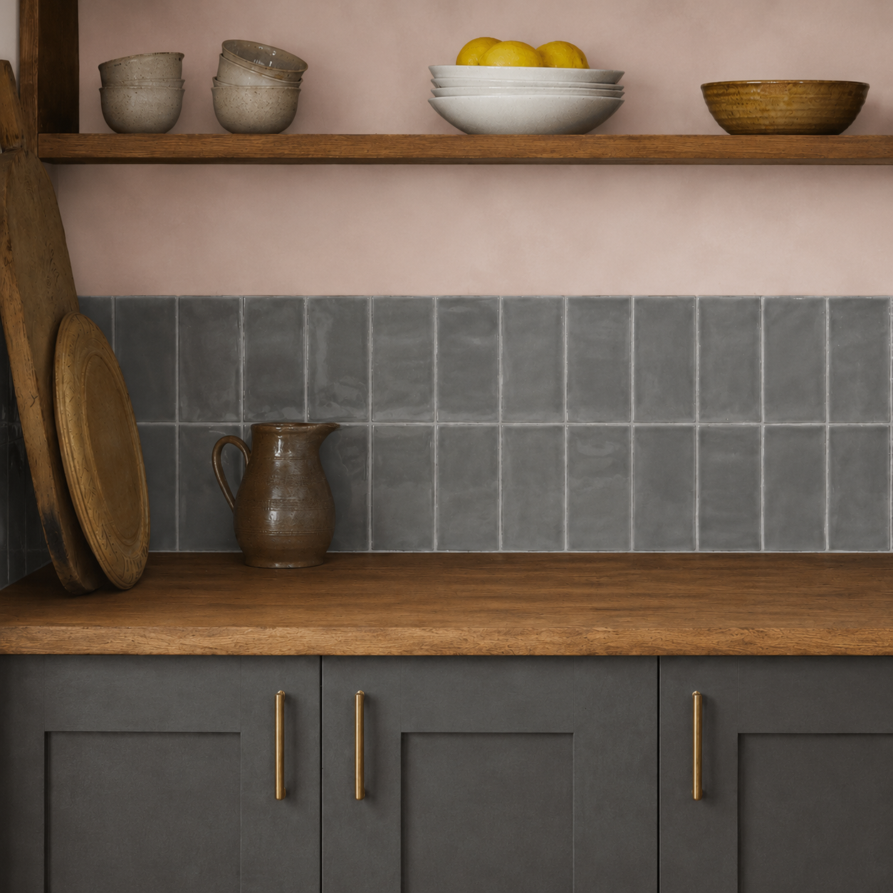Soot Glazed Metro Tile - End of Line