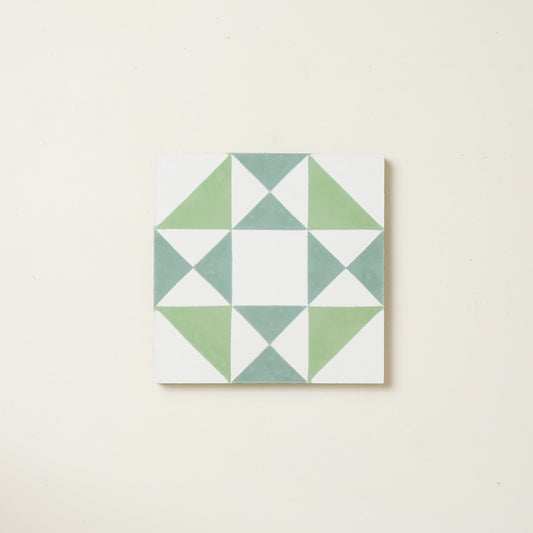 Ribbit Green Asquith Cement Tile
