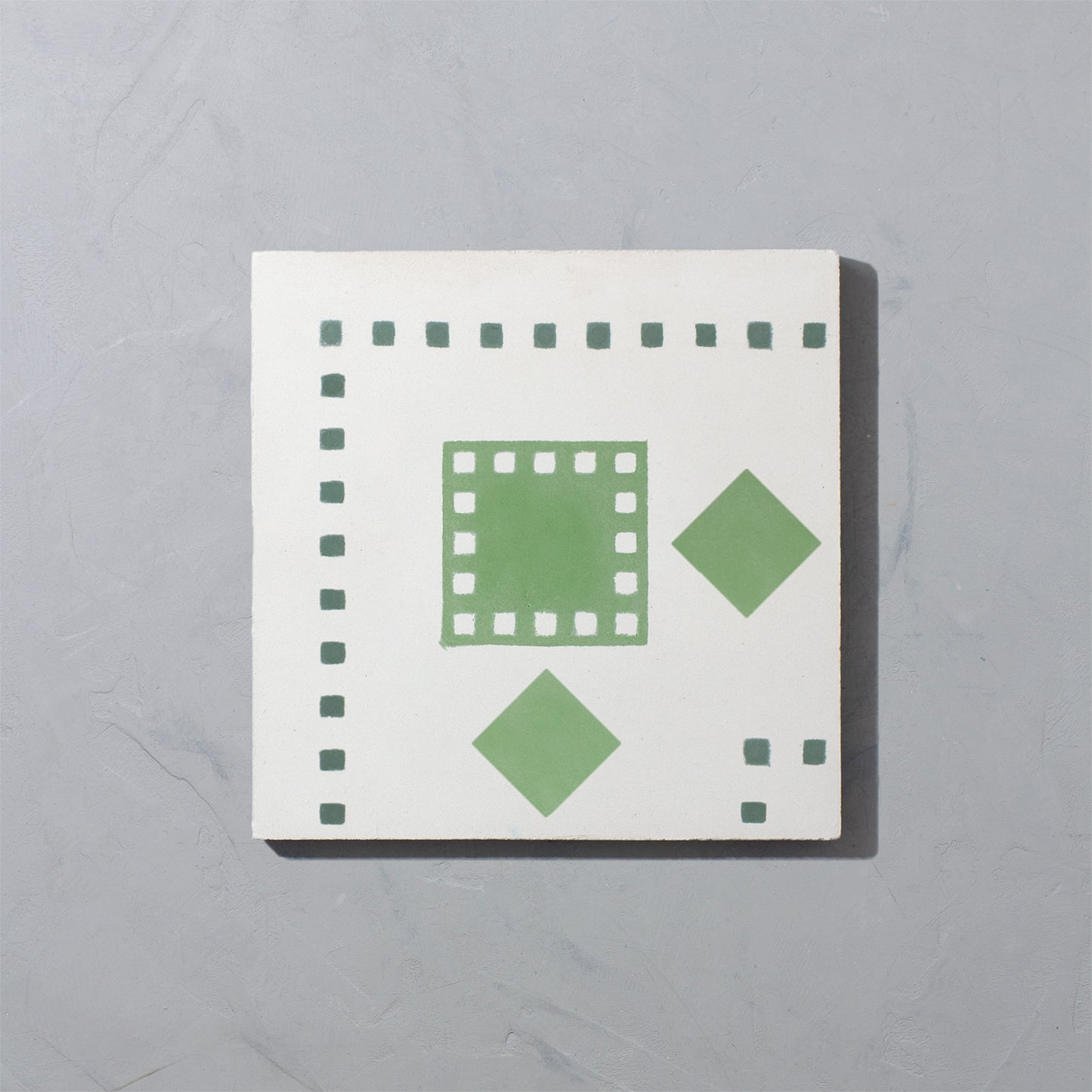 Green Diamond Corner Cement Tile