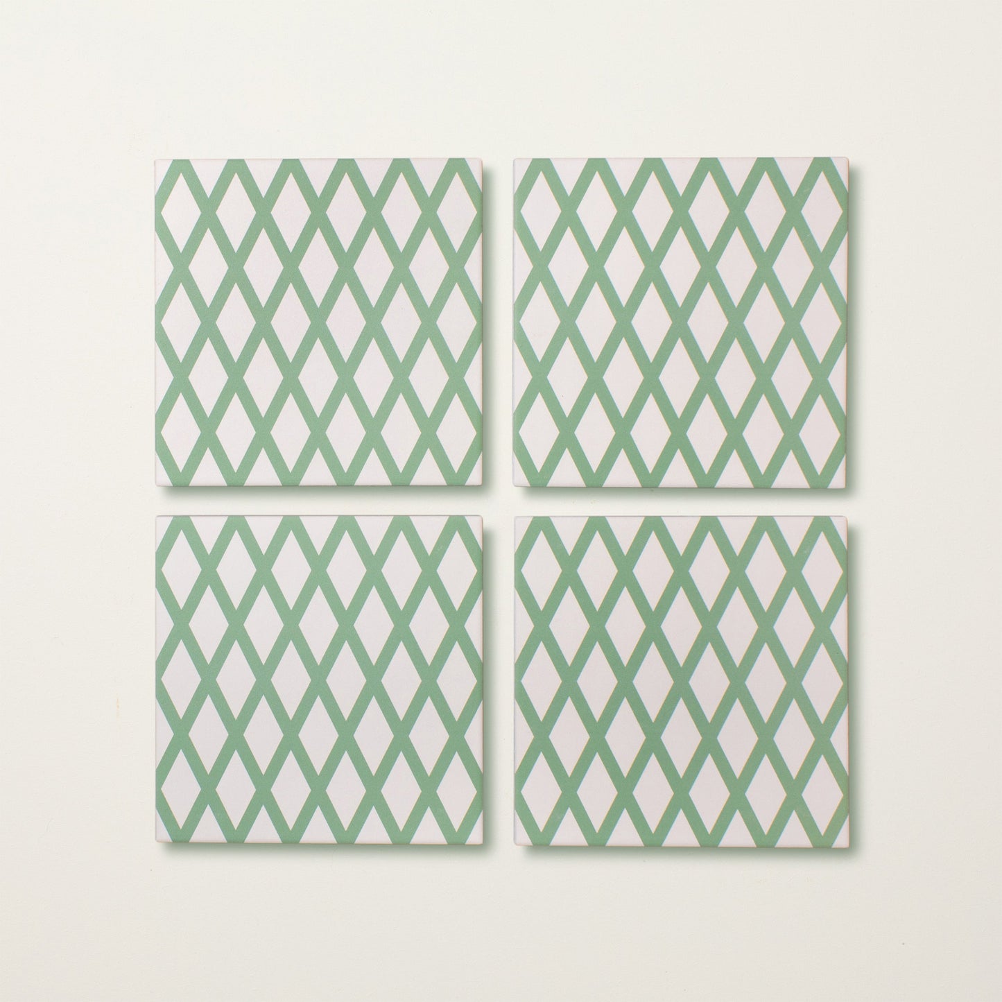 Green Lattice Porcelain Tile