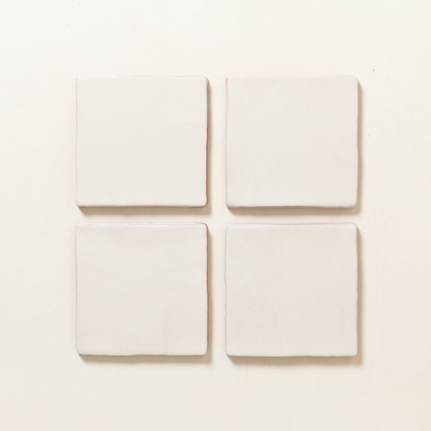 House White Cloudy Crackle Square