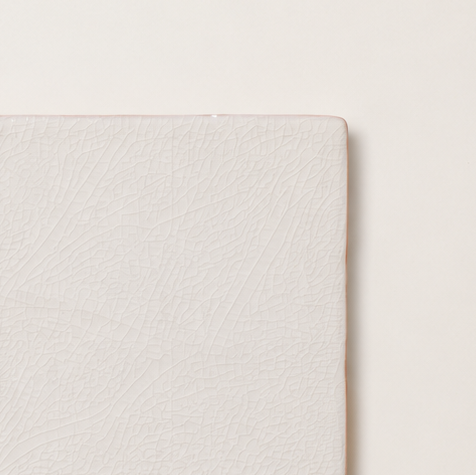 House White Cloudy Crackle Square