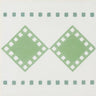 Green Diamond Border Cement Tile