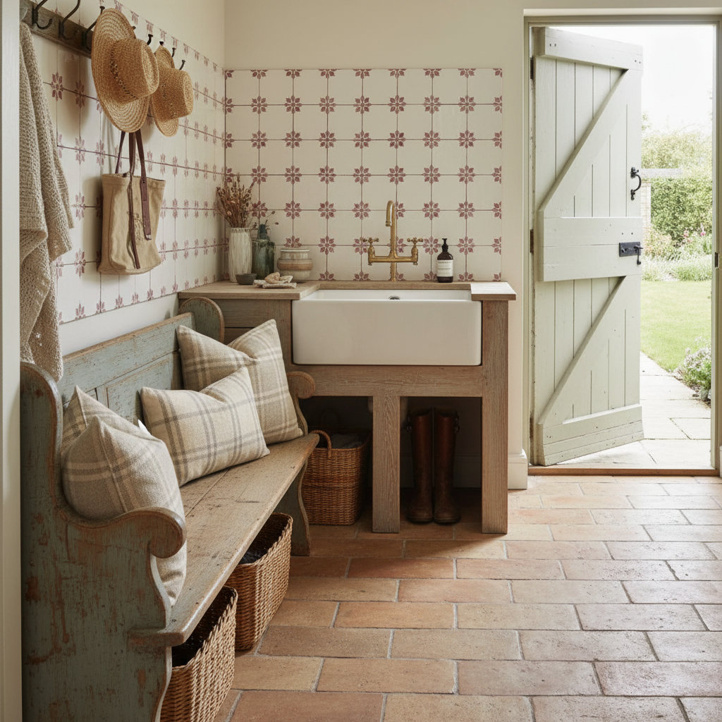 Rediscovered Iris Petalo Glazed Tile