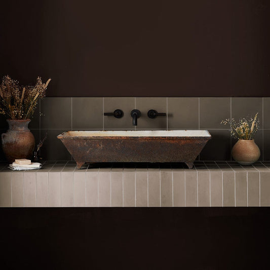 Dogfish Herringbone Cement Tile