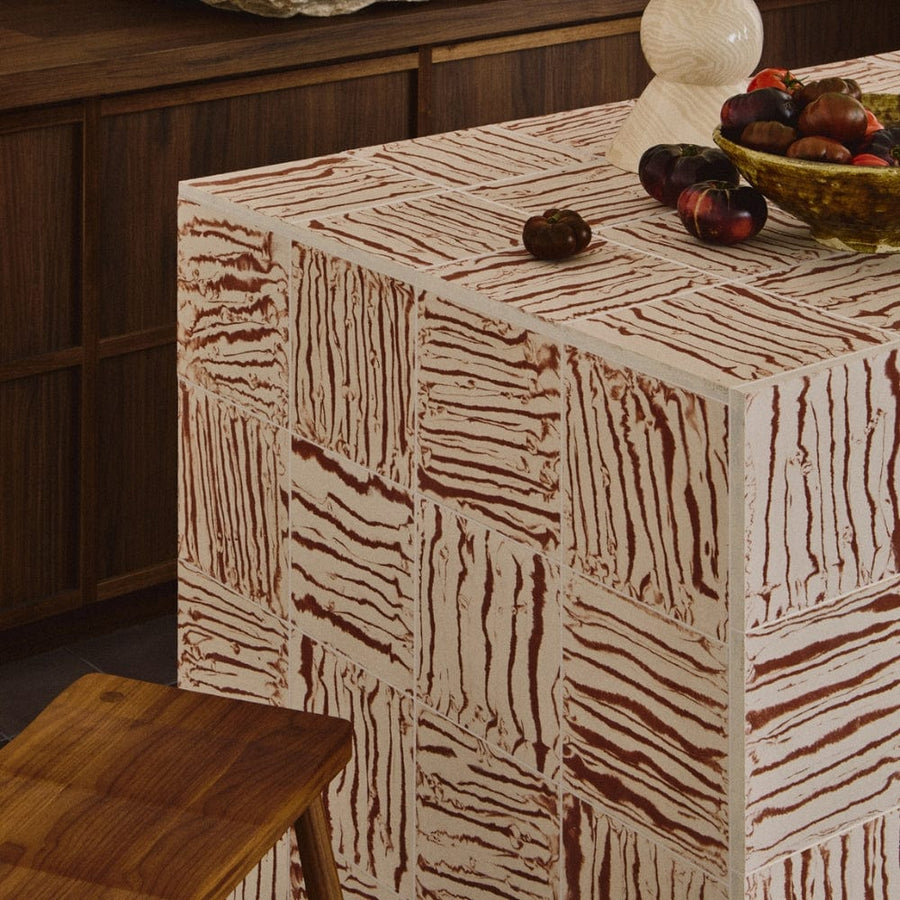 Henry Holland Studio Pour Rust Square Tile | Bert & May