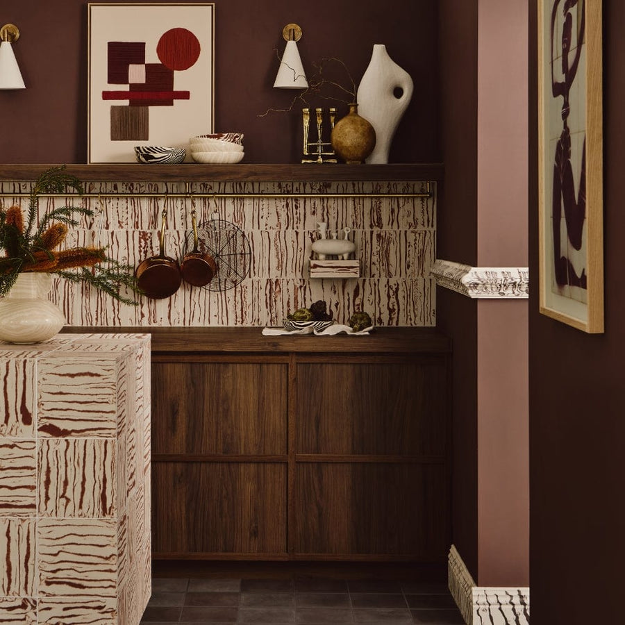 Henry Holland Studio Pour Rust Square Tile | Bert & May