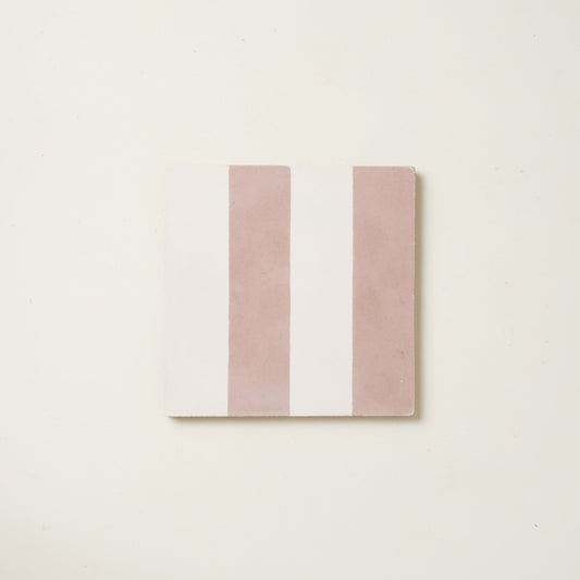Pork Pie Wide Stripe Cement Tile