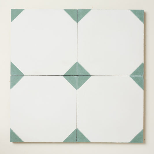 Tealish Cozar Cement Tile