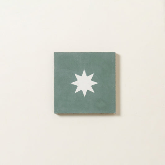 Luna Tealish Cement Tile