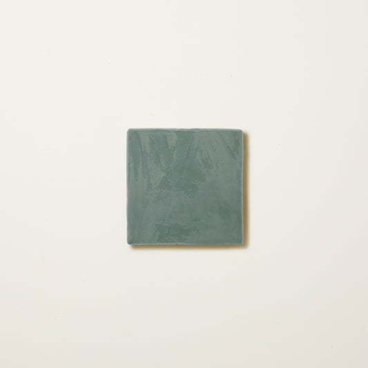 Tealish Glazed Square