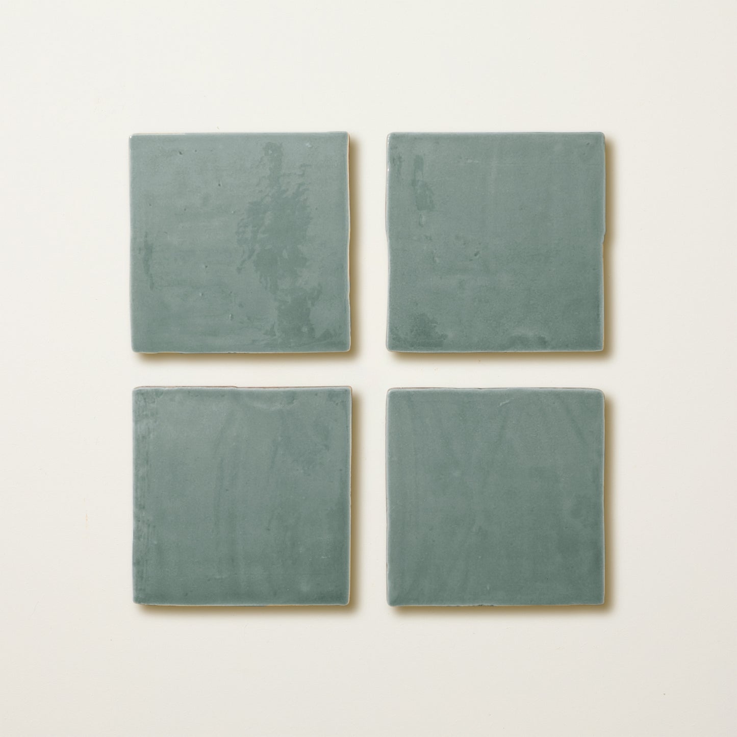Tealish Glazed Square