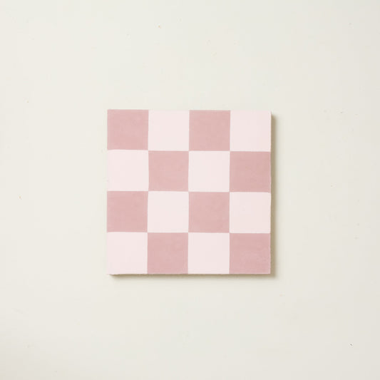 Mini Chequerboard Anchovy Cement Tile