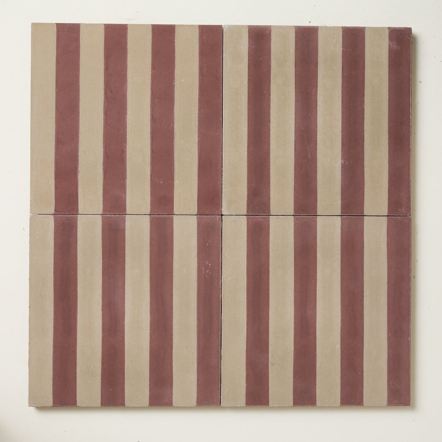 Madder Midi Stripe Cement Tile