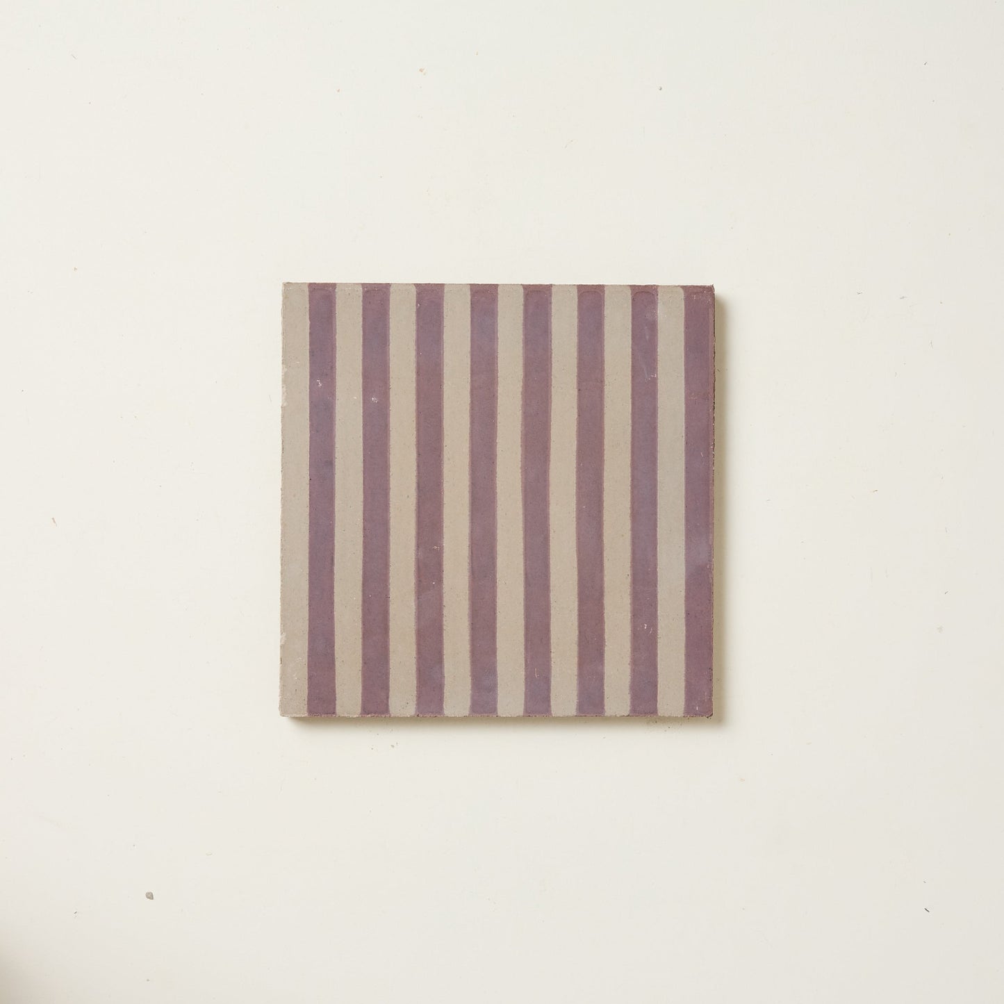 Madder Skinny Stripe Cement Tile