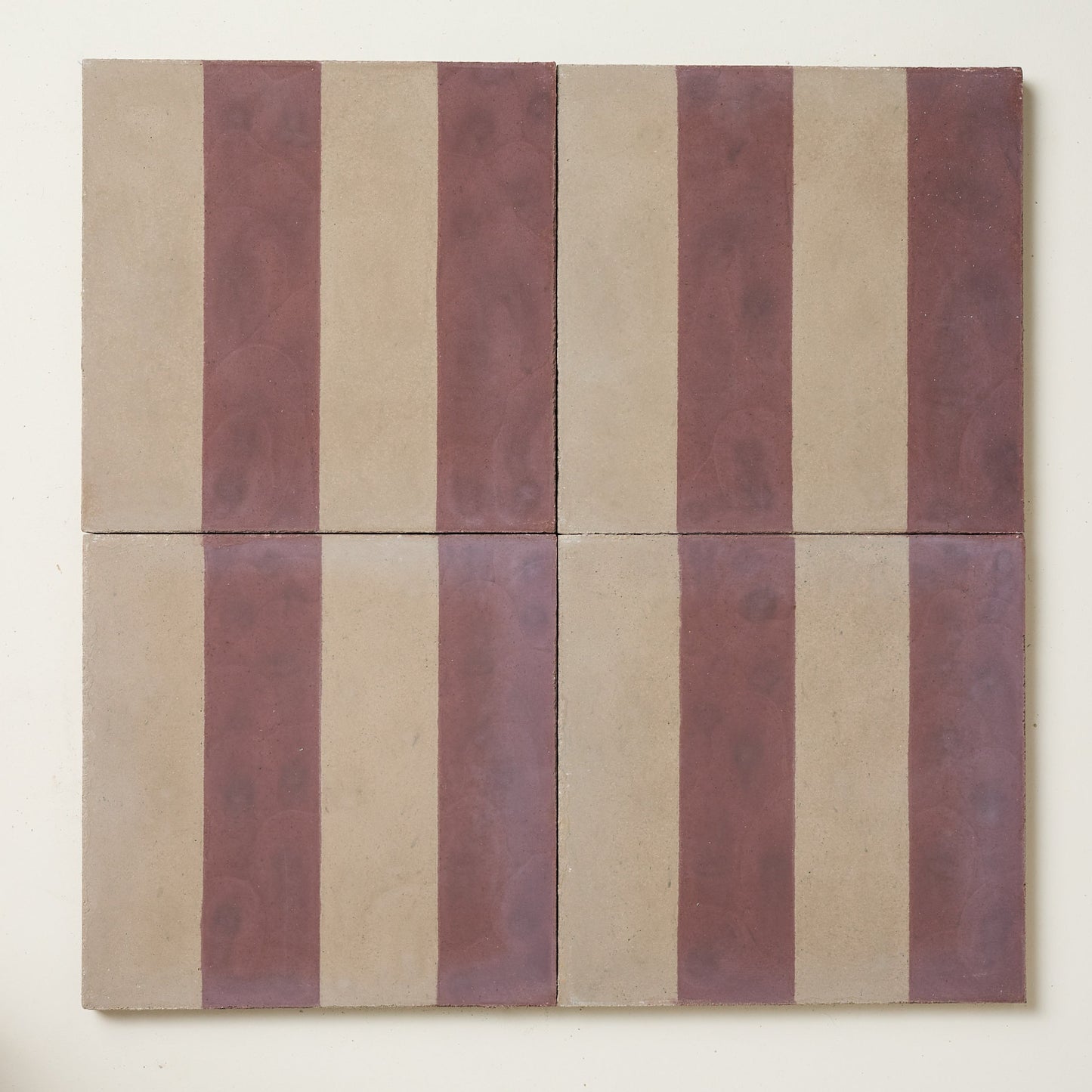 Madder Wide Stripe Cement Tile