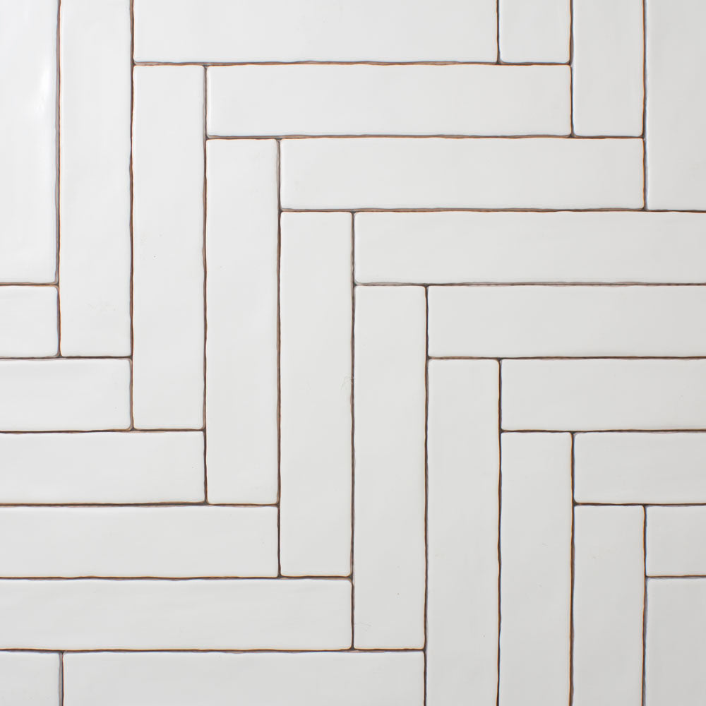 Skinny House White Matte Metro Tile