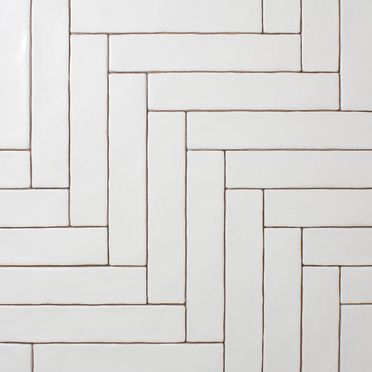 Skinny House White Matte Metro Tile
