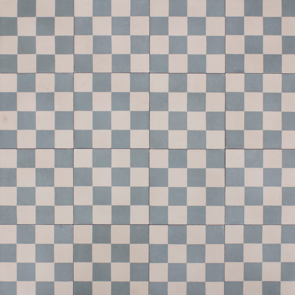 Mini Chequerboard Scattering Sky Cement Tile