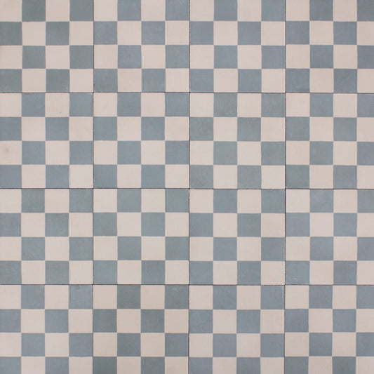 Mini Chequerboard Scattering Sky Cement Tile