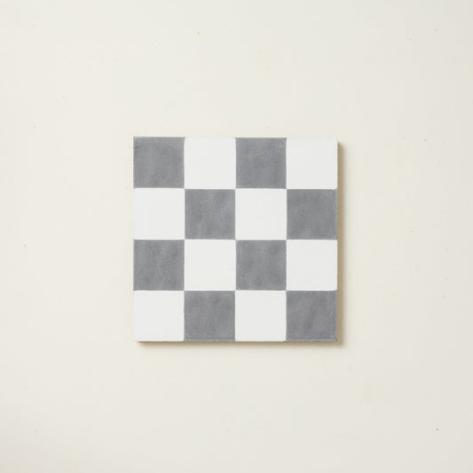 Mini Chequerboard Cement Tile