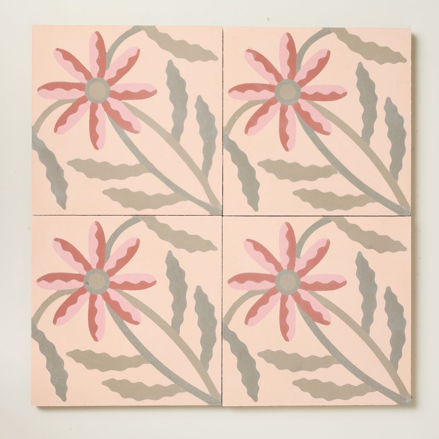 Montauk Daisy Cobbler Cement Tile