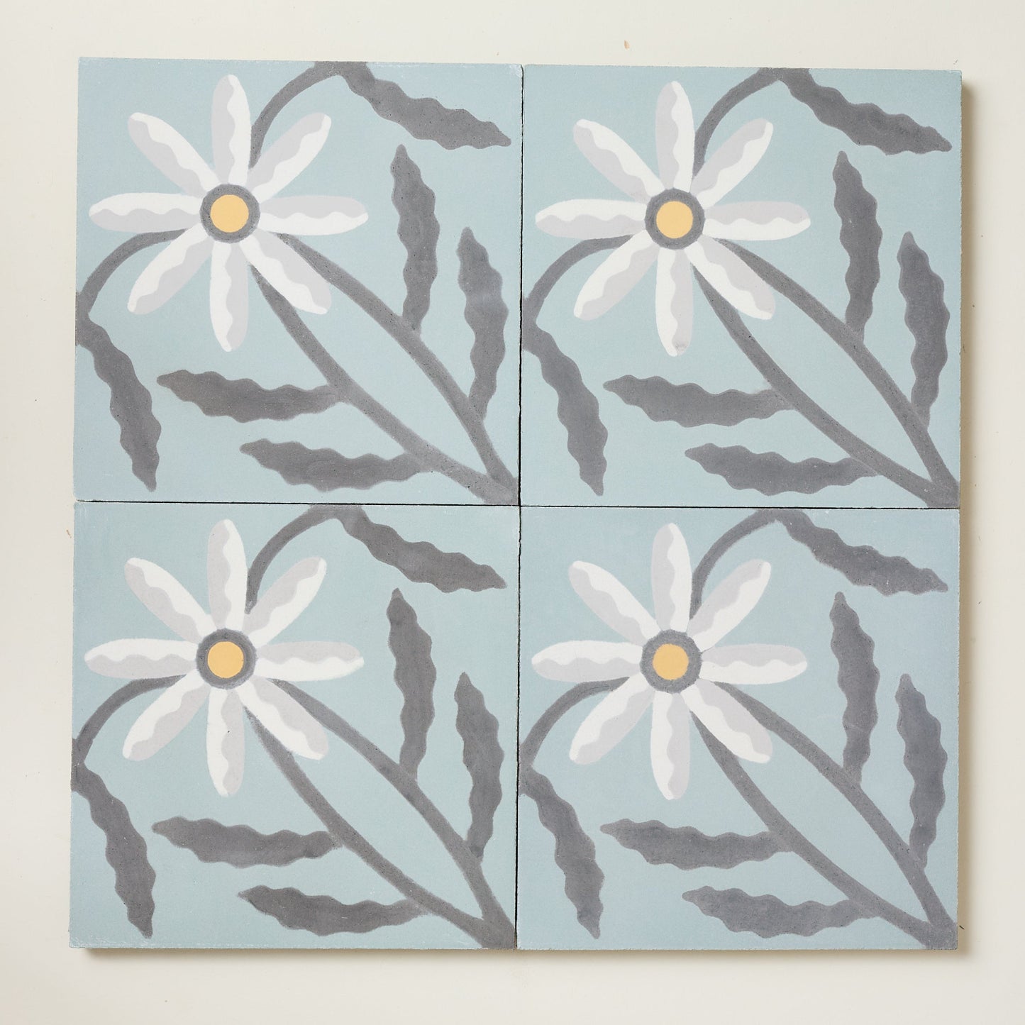 Montauk Daisy Scattering Sky Cement Tile