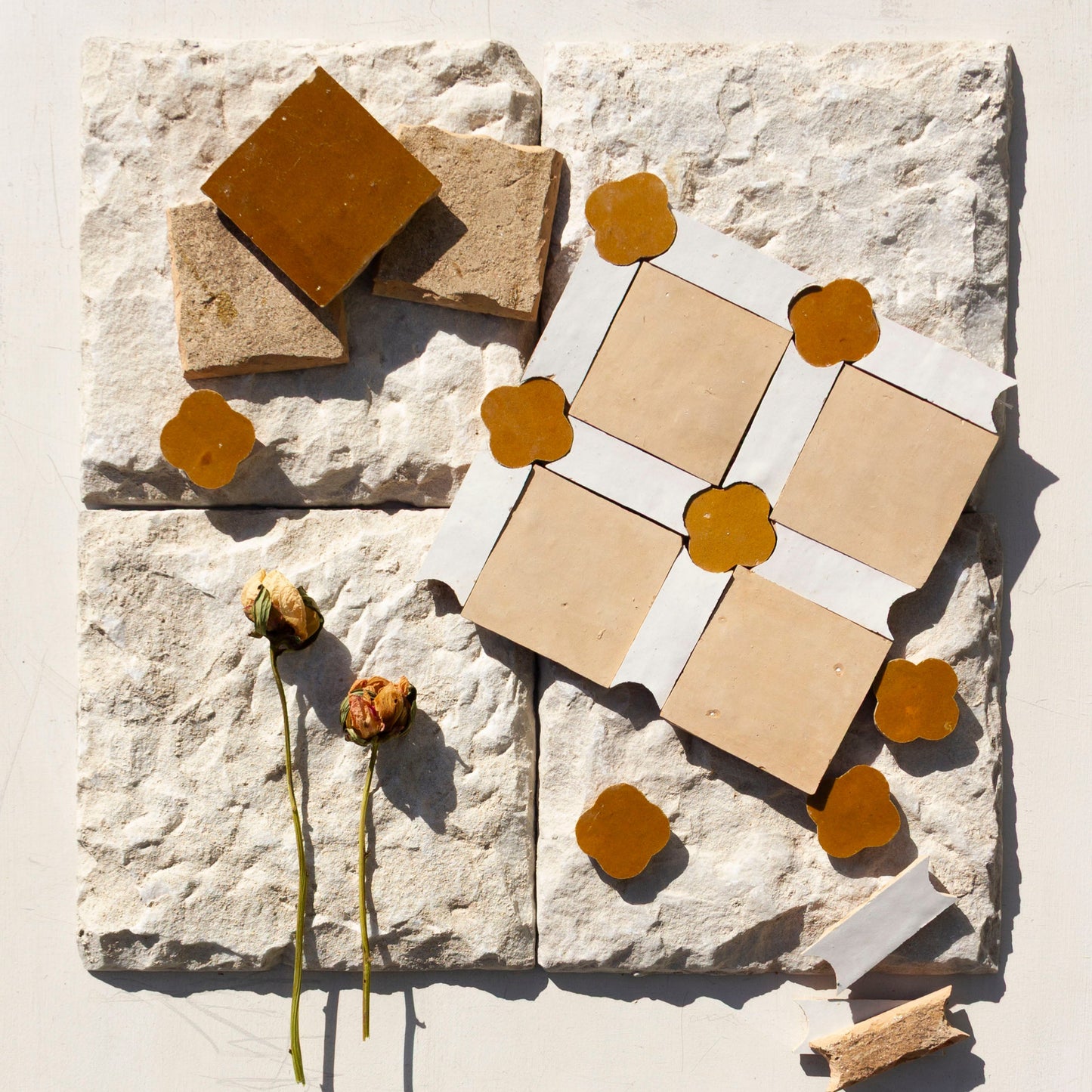 Ochre Mosaic Zellige