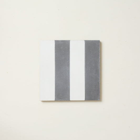 Soot Wide Stripe Cement Tile