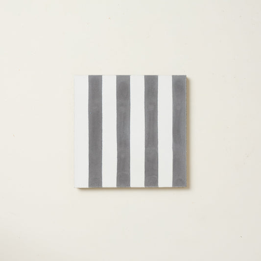 Soot Midi Stripe Cement Tile