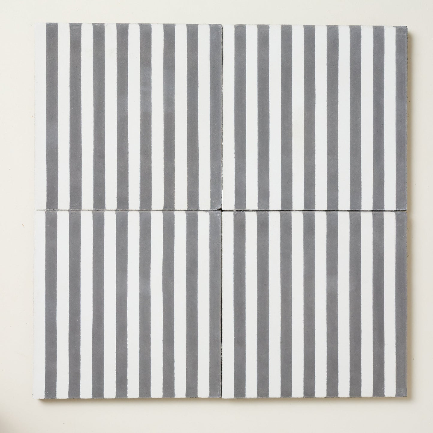 Soot Skinny Stripe Cement Tile