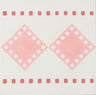 Pink Diamond Border Cement Tile