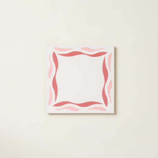 Pink Sea Grape Cement Tile