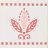 Pink Urn Border Cement Tile