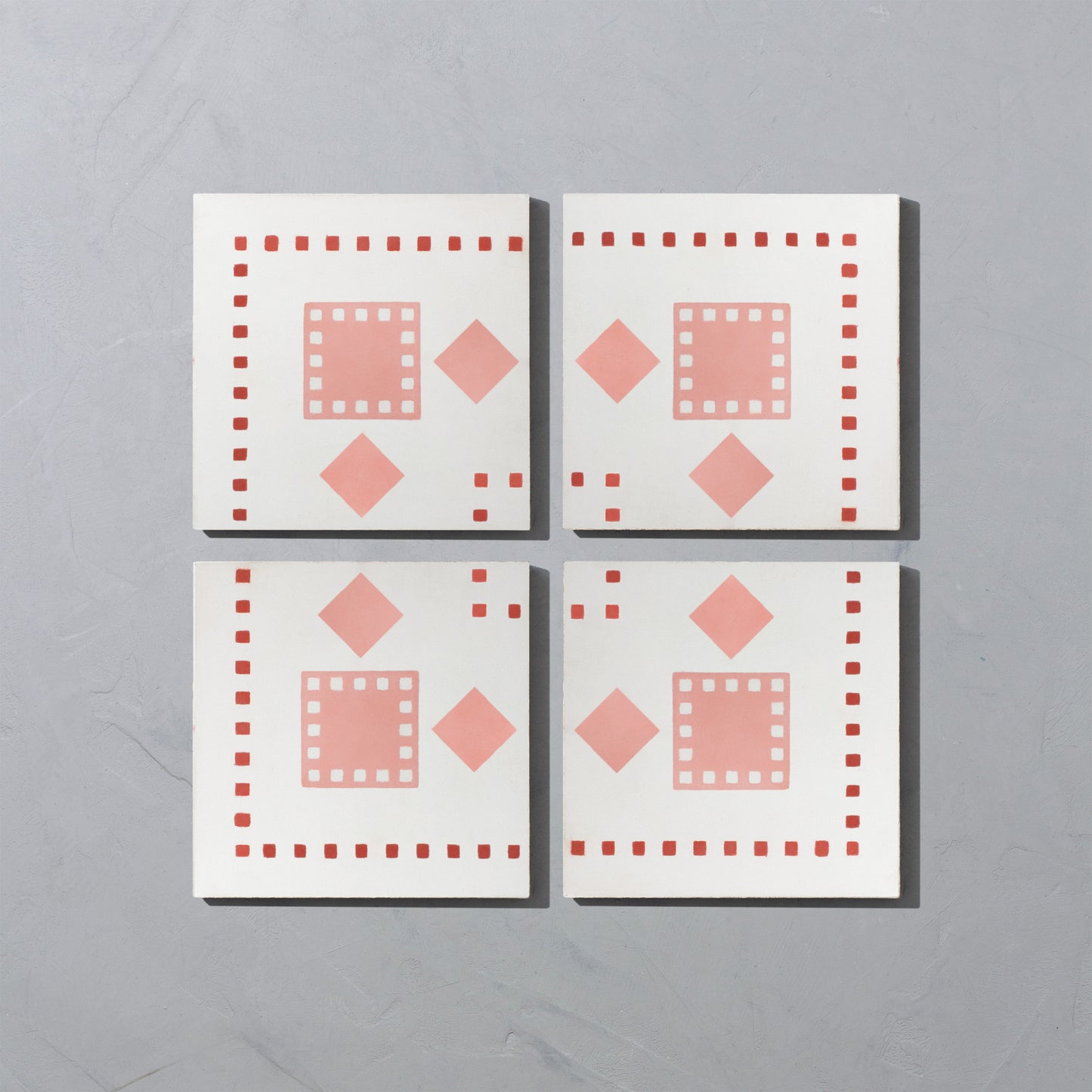 Pink Diamond Corner Cement Tile