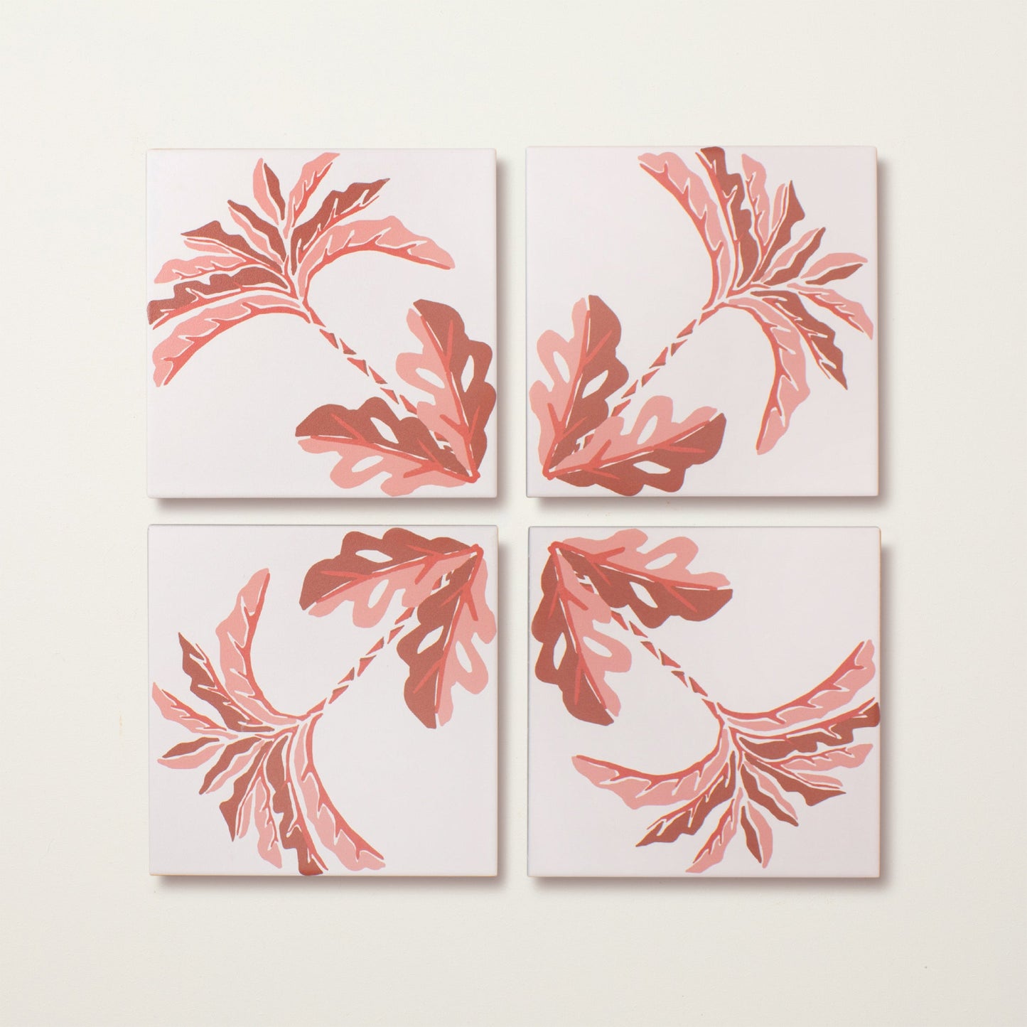 Pink Palm Porcelain Tile