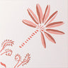 Pink Palm Corner Porcelain Tile