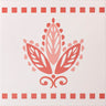 Pink Urn Border Porcelain Tile