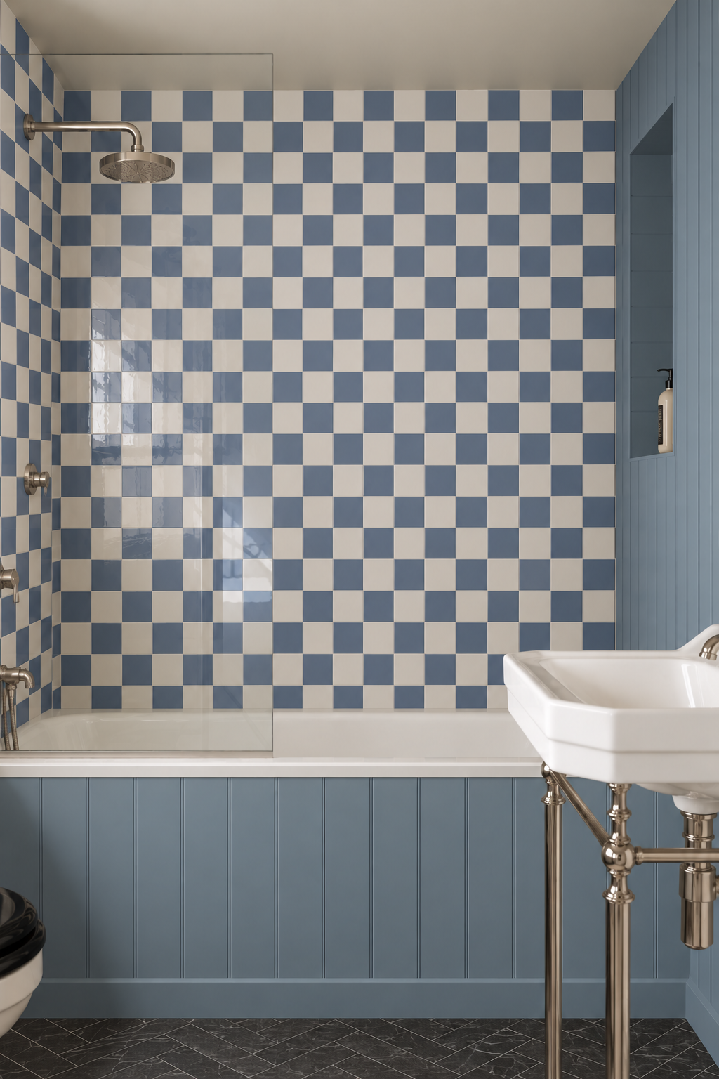 Chequerboard in Dibble Porcelain