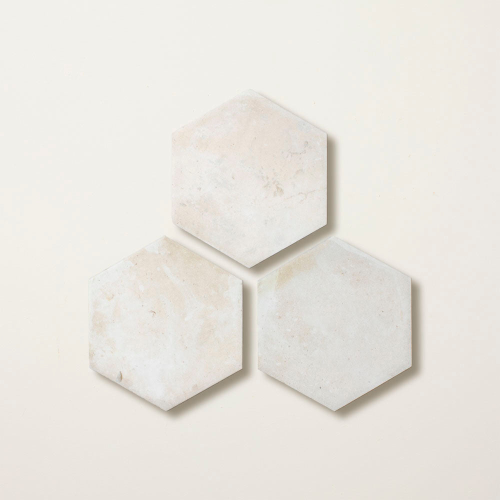 White Terracotta Remastered Hexagonal