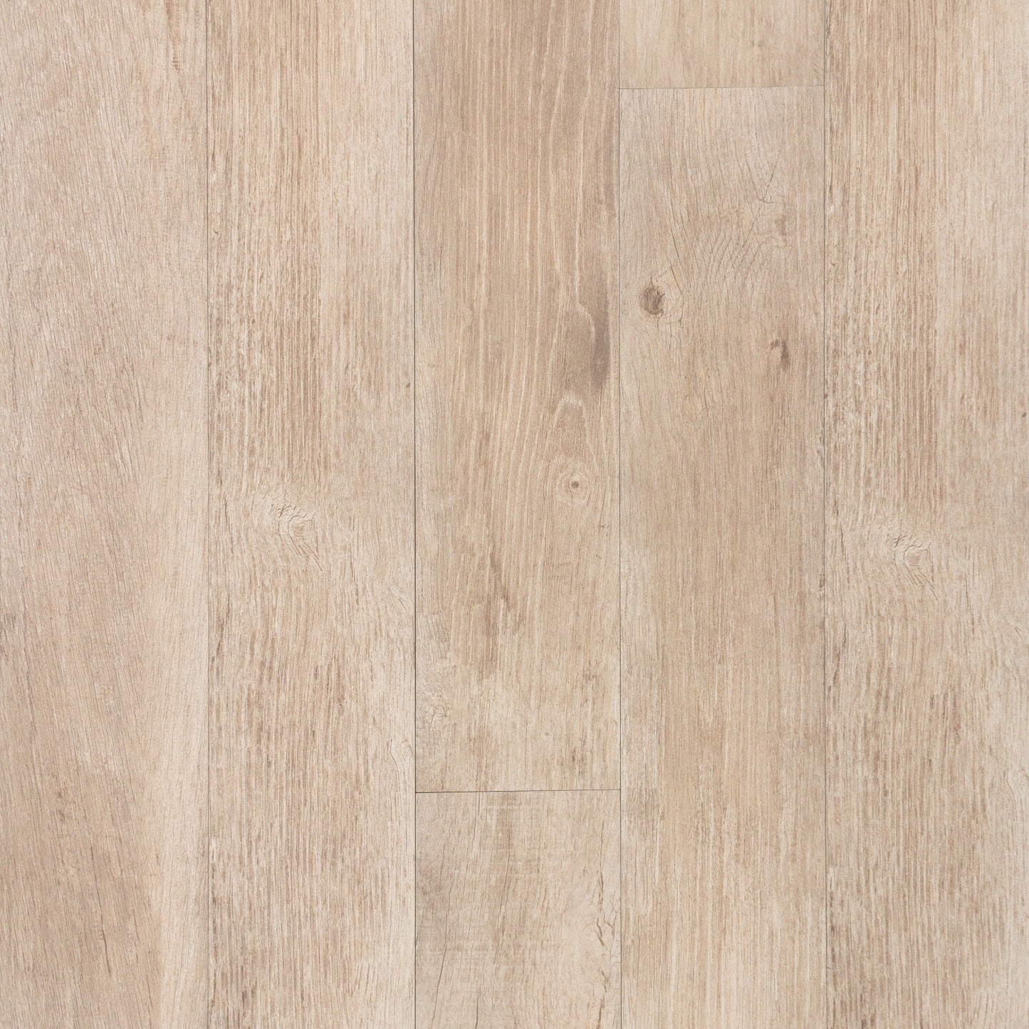 Close-up of a wood effect floor tile with a light brown color and visible grain pattern.