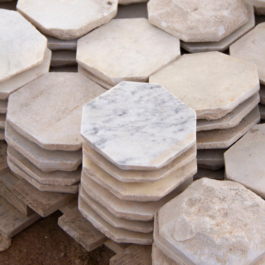Reclaimed Marble Mosaic Hierro