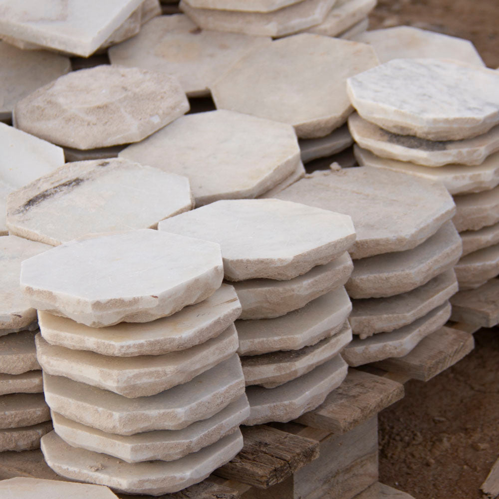 Reclaimed Marble Mosaic Hierro
